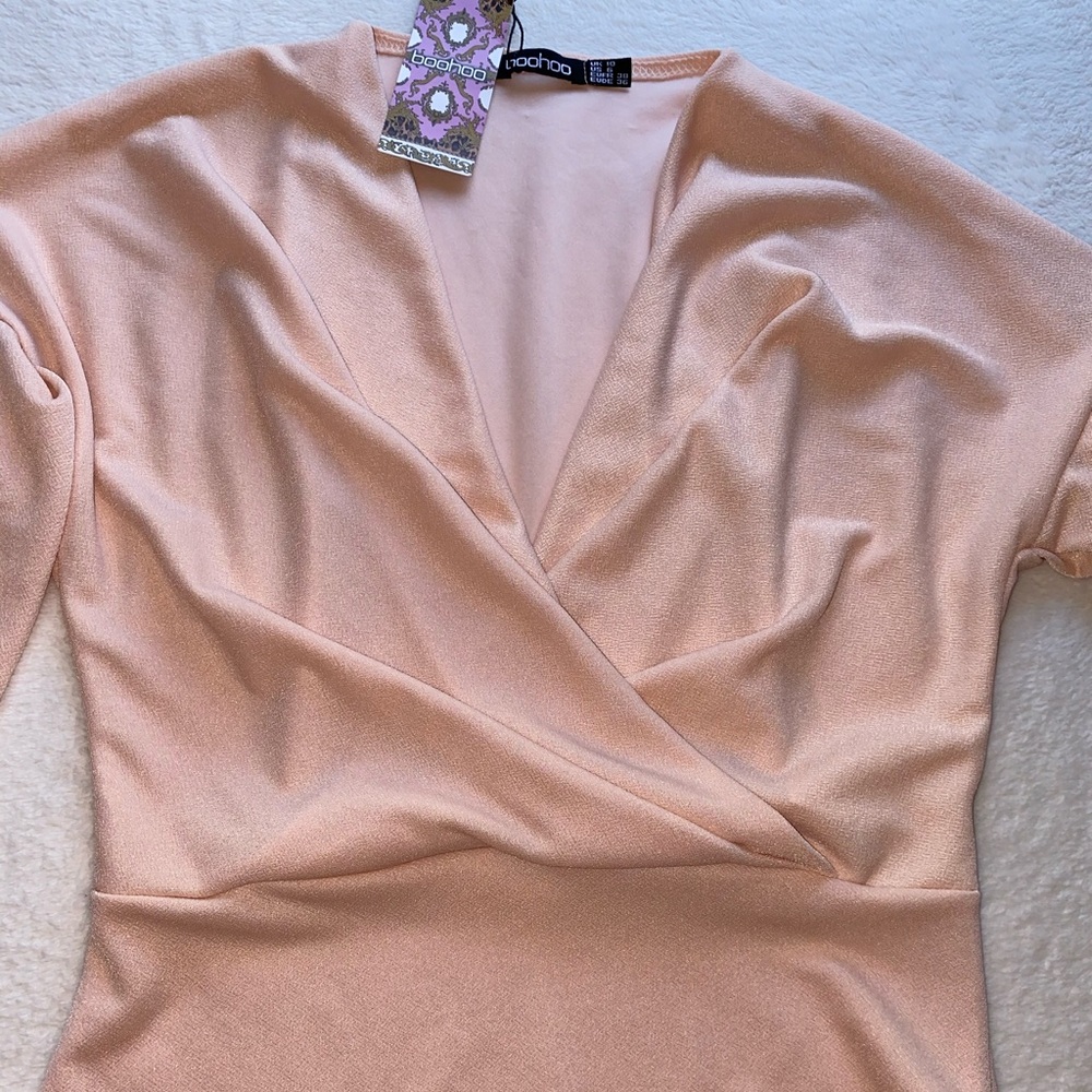 Daisy Twist Front Bodysuit Light Pink